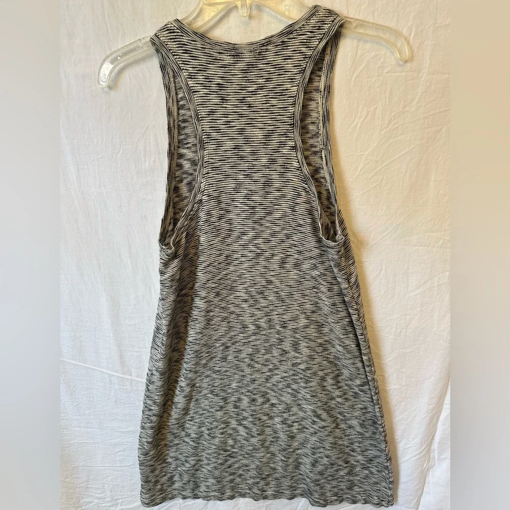 Aerie Black White Striped Racerback Tank Dress Size Small
